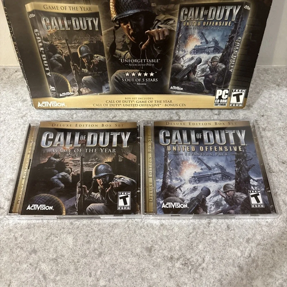 Call of Duty Deluxe Edition Game Of The Year & United Offensive* Box Set